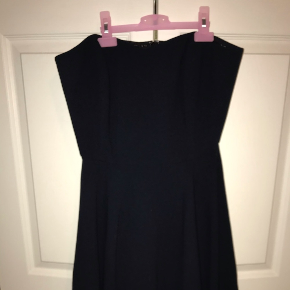 simply southern strapless black homecoming dress